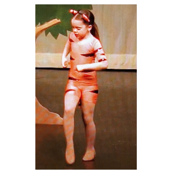 Custom Tigger Acro / Dance Theatre Costume - Child Intermediate - Picture 3 of 5
